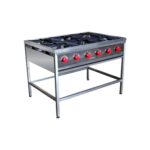 Anafe Seis Platos 350x350mm Inox.