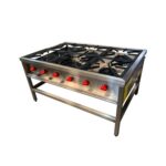 Anafe Seis Platos 430x430mm Inox.